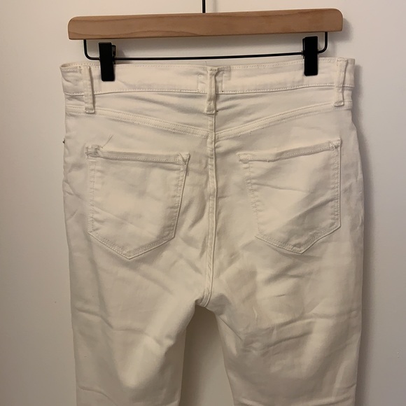 White high rise cropped jeans - Picture 6 of 7